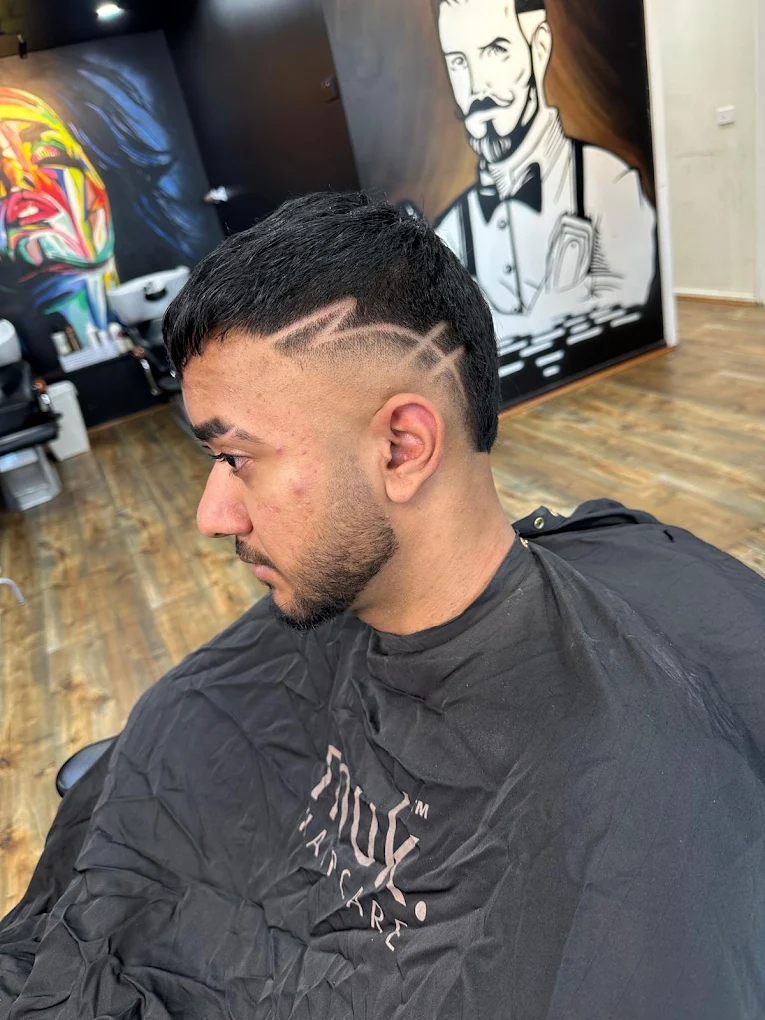 Men's fade with design