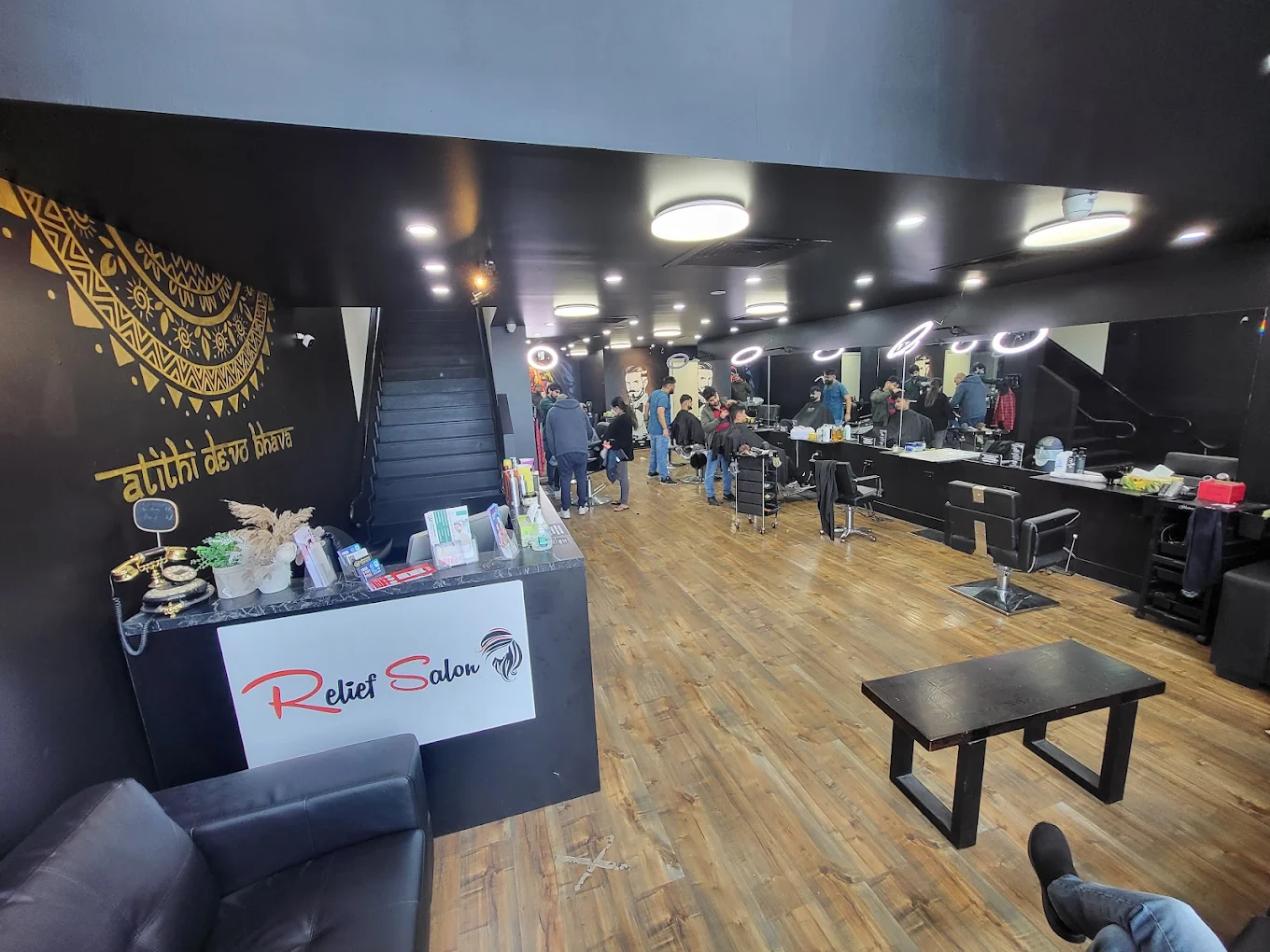 Relief Salon — busy and welcoming